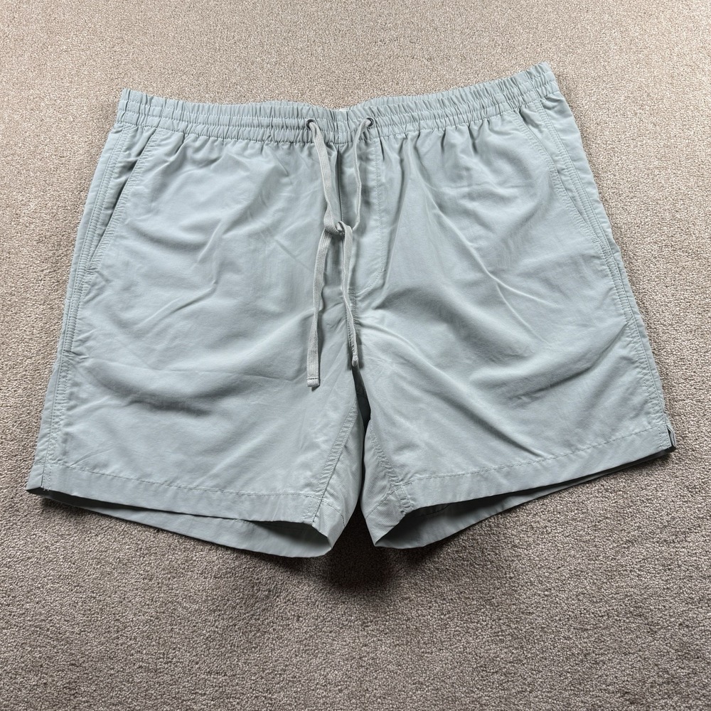 Madewell‎ Shorts XL Nylon 6" Inseam (Re)sourced Everywear Light Green Mens ND600